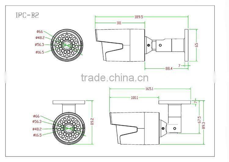 4MP IR 30M HD Bullet CCTV POE IP Camera