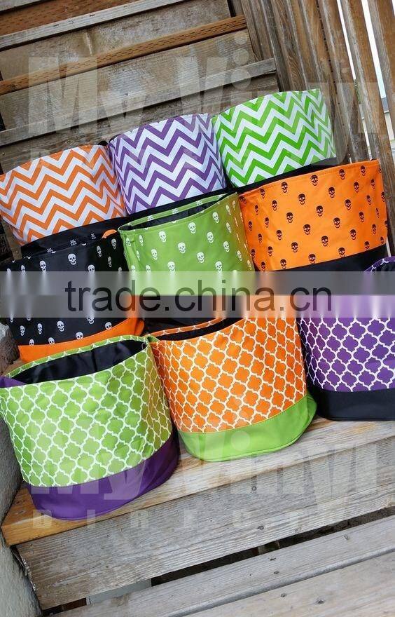 Multifunctional Wholesale Halloween Chevron Bucket