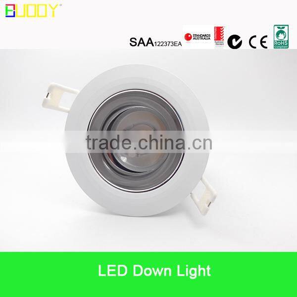Popular design 15W COB LED Downlight Cutout 90mm with lens, No Adjustable