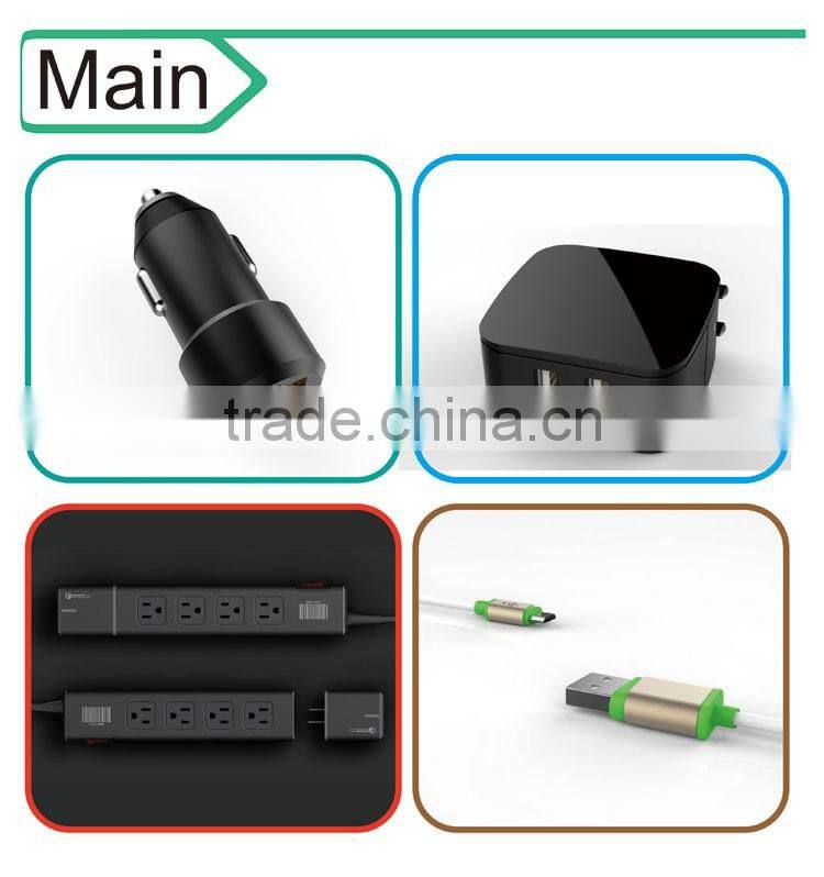 Wall Charger 3a For Mobile Phone,1 2 3 4 Port Usb Wall Charger For Iphone Metalic,Universal Wall Socket Usb Charger