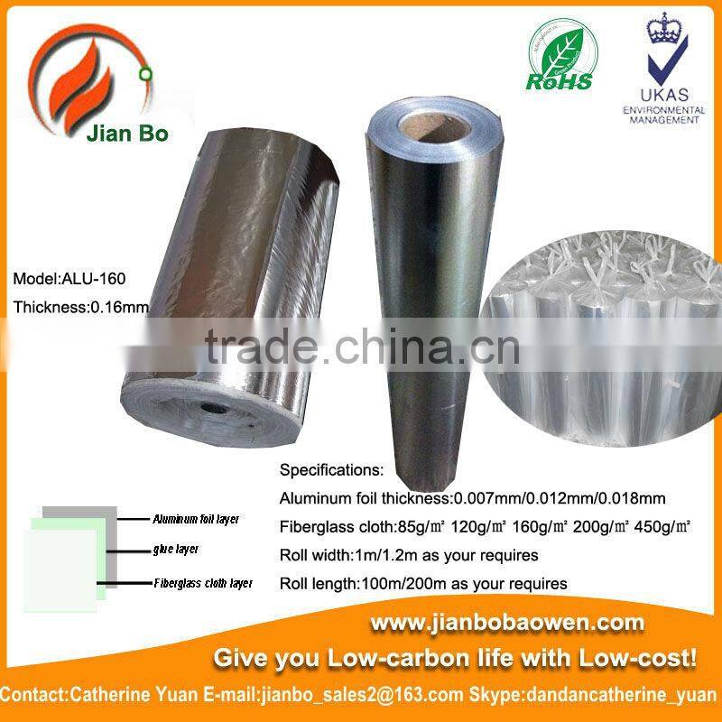 Fiber glass fabric aluminium foil heat and sound insulation