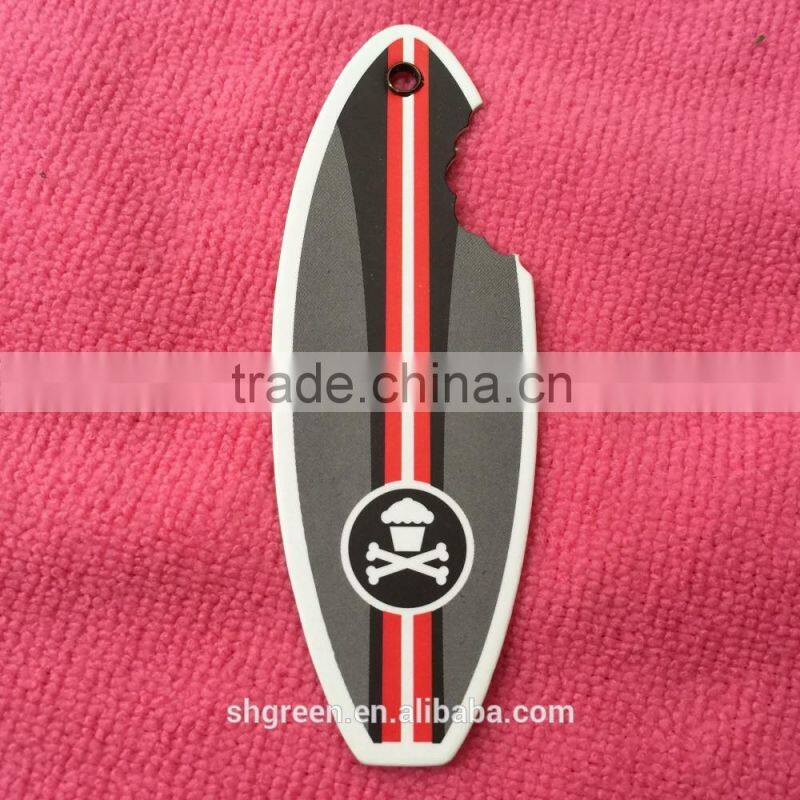 Printing cardboard hangtag with rope