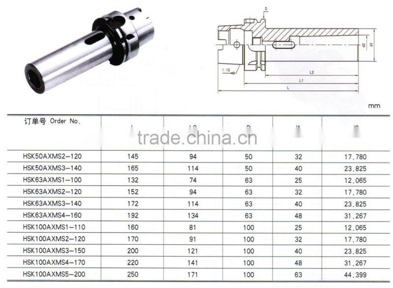 HSK(A) Morse Taper Adapter