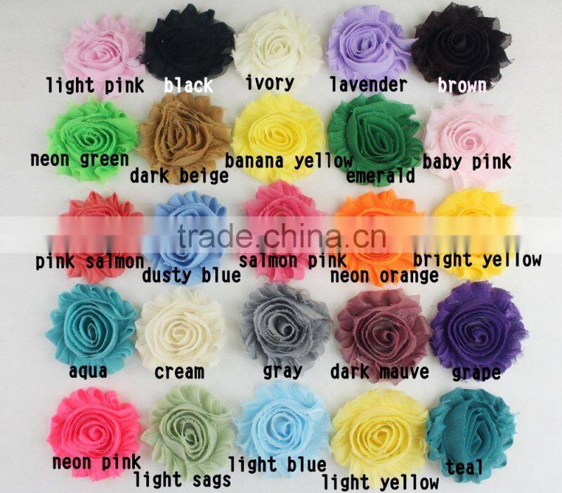 3 inches chiffon lace trim flowers for wedding decorate