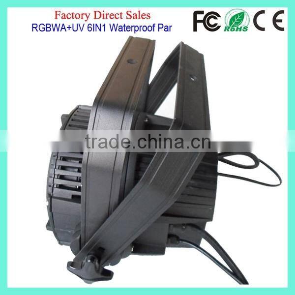 18*18Watt Blizzard Light DMX Wash Tough Par Hexa IP65 Rated 18*18W RGBWAUV 6IN1 Outdoor Rainproof Waterproof LED Par Can Light