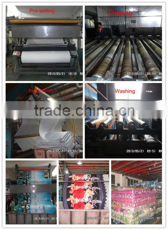 High Quality Disperse Printed Fabric for Bedding with Leaf Design