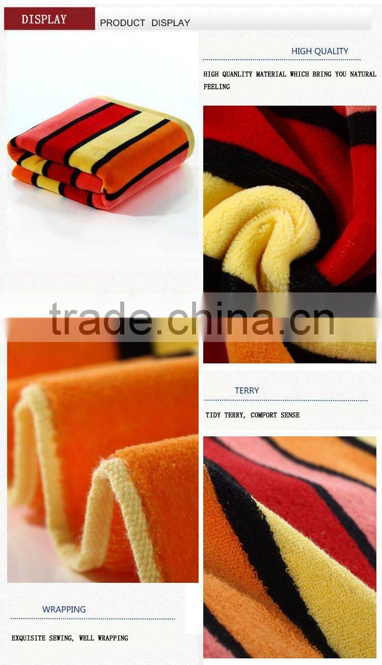 orange cotton terry towel