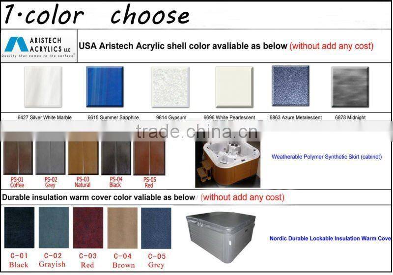 2013 CE SAA approved round outdoor bathtub pool