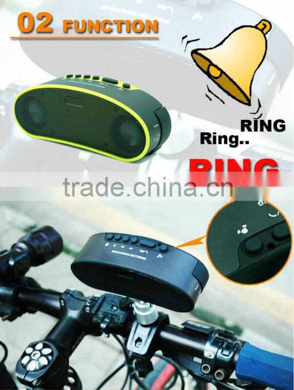 2016 hot selling ipx4 waterproof bicycle bluetooth speaker