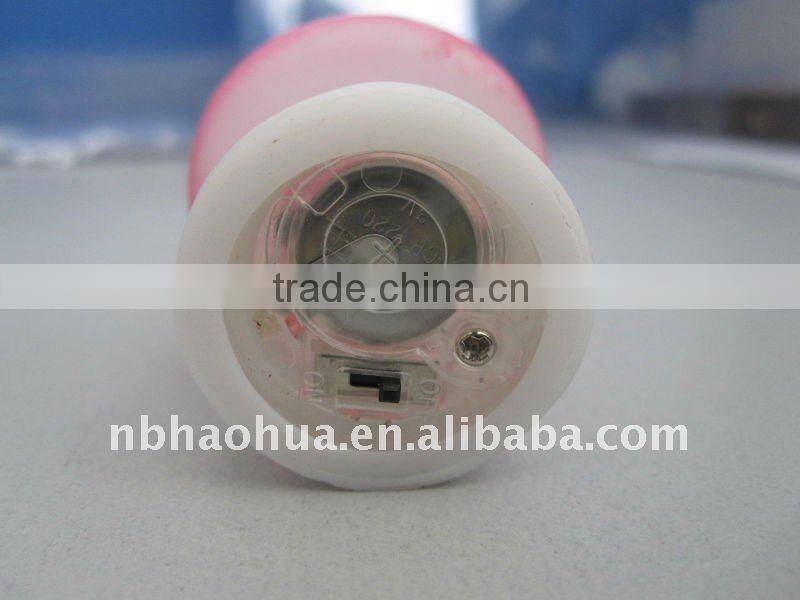 LED plastic mushroom key chain light