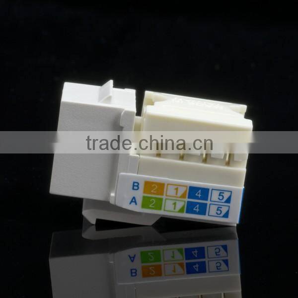 Network Solution Cat 6 UL 90Degree 110 IDC RJ45 UTP Modular Keystone Jack
