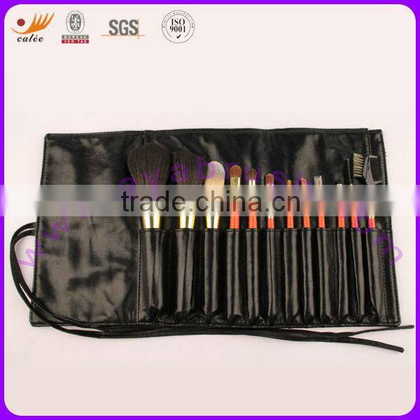 12pcs goat hair private label makeup tools with shinning color