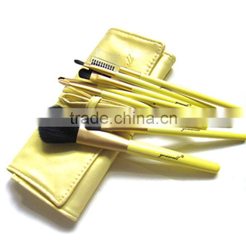 Fine 7pcs per set makeup set exquisite cometic makeup set synthetic filber hair makeup brush for beginners