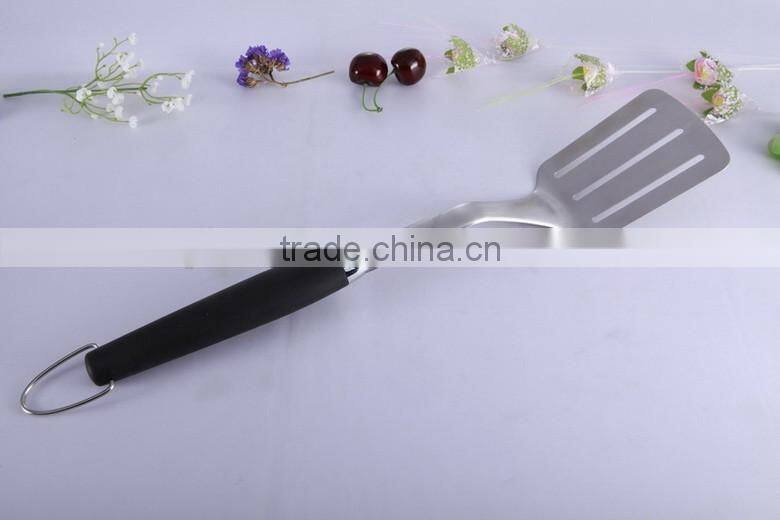 Hot Selling 3pcs Stainless Steel Grill BBQ Tool Set With PVD/Plastic Handle