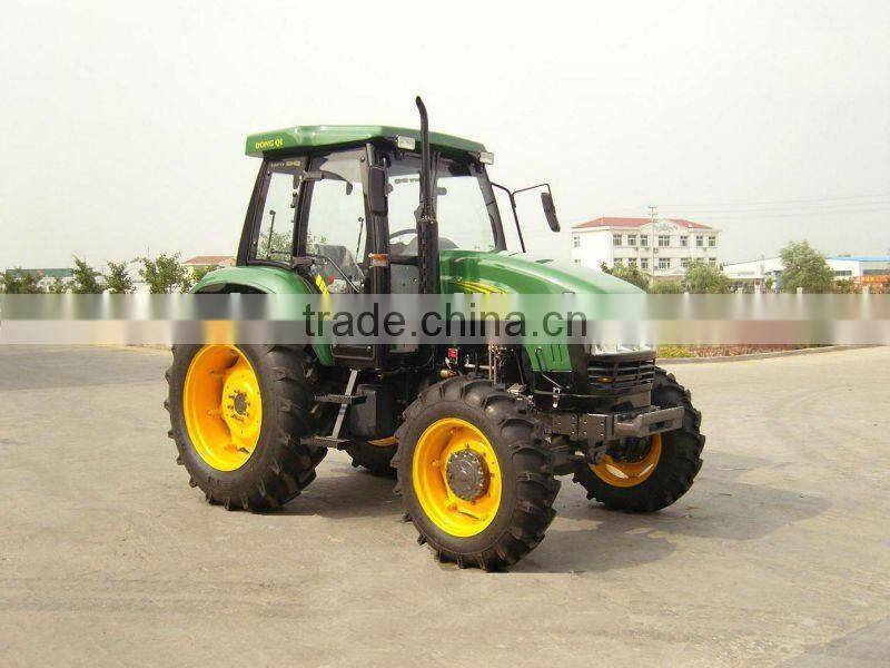 DQ1004 tractor, 100HP, 4WD, fit with 4in1 loader, towable backhoe, slasher mower, hole digger etc.