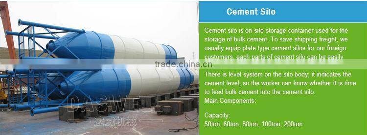 China low price ready mobile concrete batching and mixing plant price
