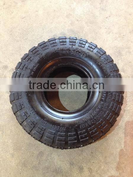 wheelbarrow rib pattern tyre and inner tube 4.10/3.50-4