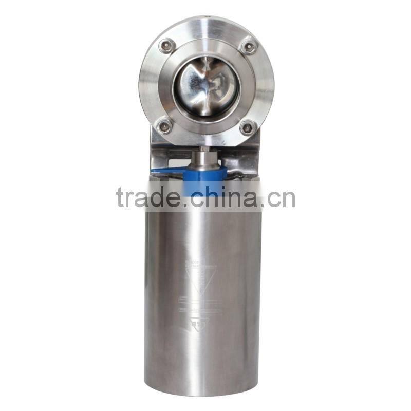 Popular Tri-clamp connection electric/penumatic butterfly valve