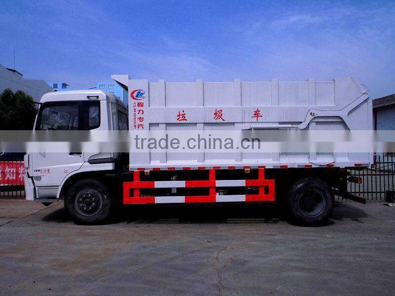 Dongfeng Tianjin garbage dump truck with capacity 14cbm