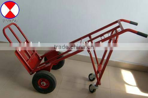 folding hand trolley HT1824 with two pneumatic wheel and two1.5inch wheel
