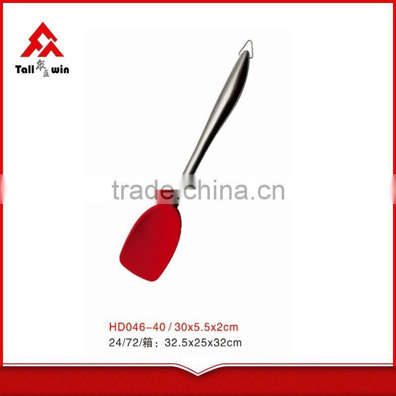 New design silicone spatula with stainless steel handle