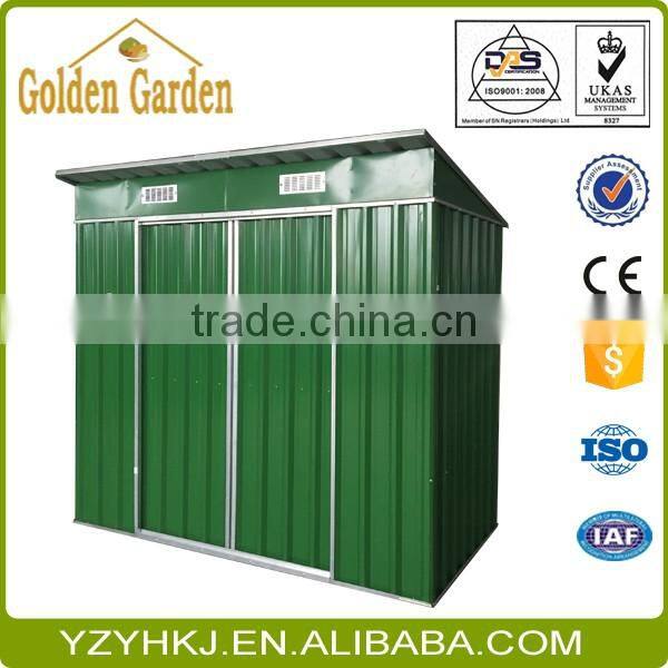 Double Sliding Door Shed/Garden Shed 4' x 8' with free garden bed