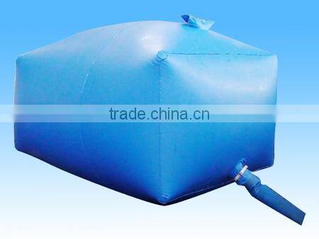 Flexible water storage bladder tank of 40 000 liters PVC tarpaulin portable