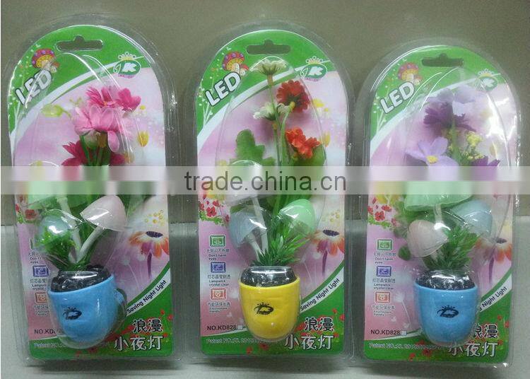 Energy Saving Light Control Sensor Lamp Color Mushroom LED Night Light