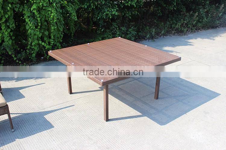 Square Table And 8 Seaters Stackable Chairs Garden Dining Set