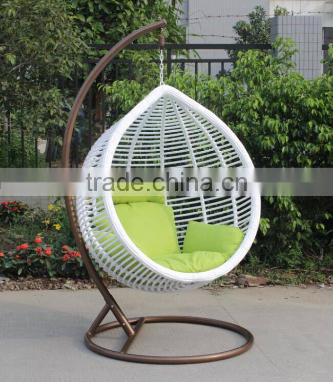 Fashionable Outdoor Furniture garden White Round Swing Chair