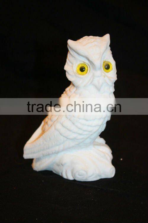 Garden and indoor decor handmade river stone owl sculptures
