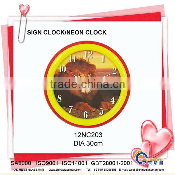 NEON CLOCK WALL CLOCK 12NC203