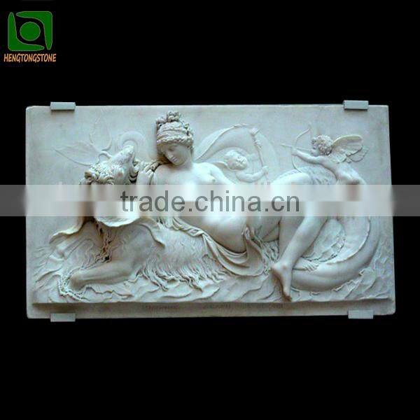 White Marble Figure Relief Carving