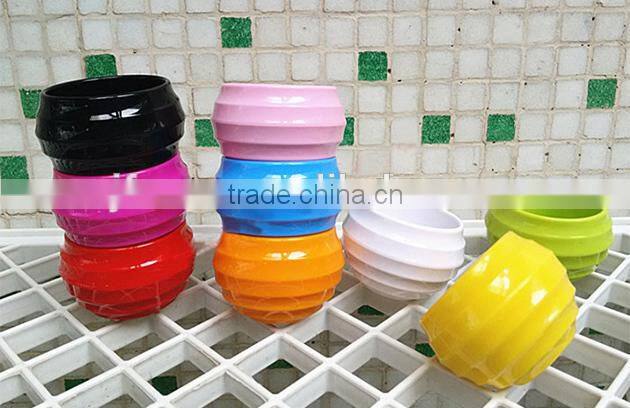 Colorized plastic large size plastic flower plant pot
