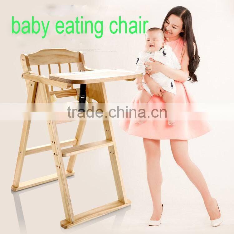 Wholesale wooden baby high chairs multi-function baby chair for restaurant portable baby high chair