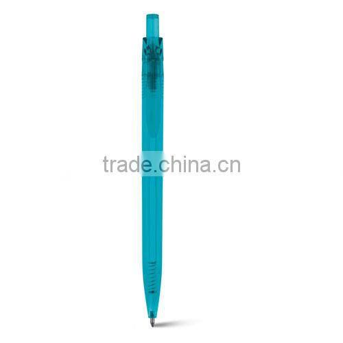 Most hot plastic transparent plastic ball pen for office use