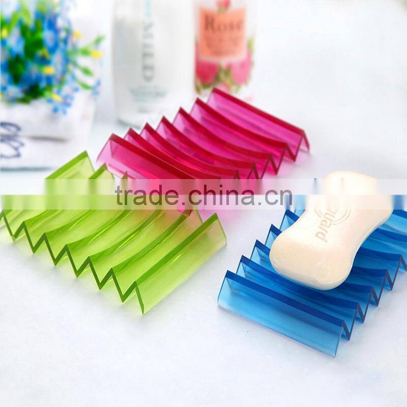 Q078 fashion household wholesale silicone soap dish