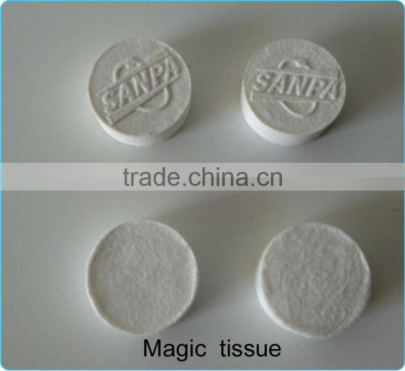 Magic Compressed Wet Wipe Tablet Facial Tissue