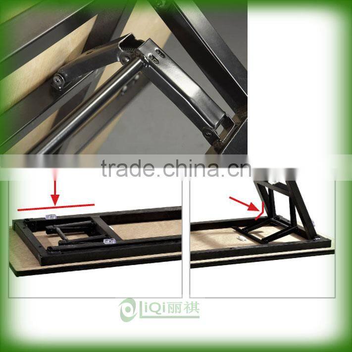 Hot sale MDF 18MM top Folding Meeting Table QZ6003-6
