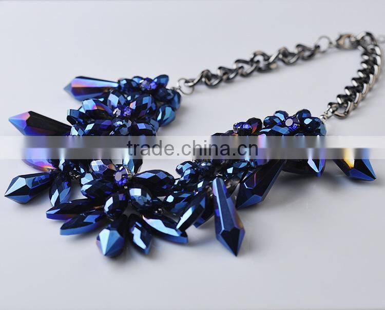 Handmade new design women fashion alloy jewelry necklace