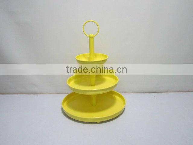 simple fresh metal food fruit round tray