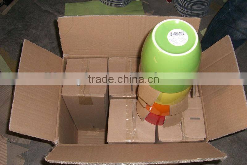 Simple Grid Decaled Ceramic Flower Pot