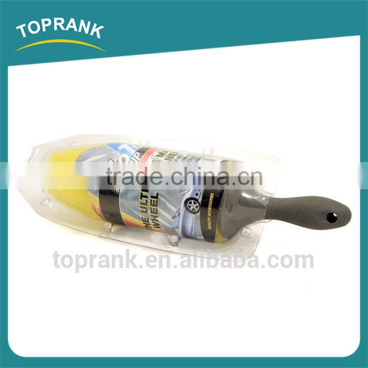 Cheap wholesale auto tire rotary brush PP material car alloy wheel cleaning brush