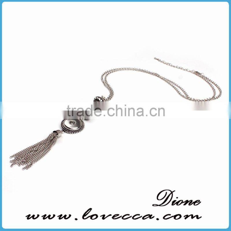 2016 new design 18mm charm snap necklace