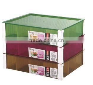 Colorful Durable Plastic Storage Box With Lid