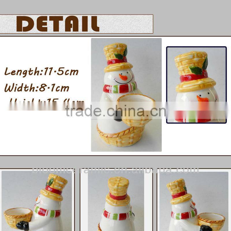 2014 Bloom ceramic christmas candle holders