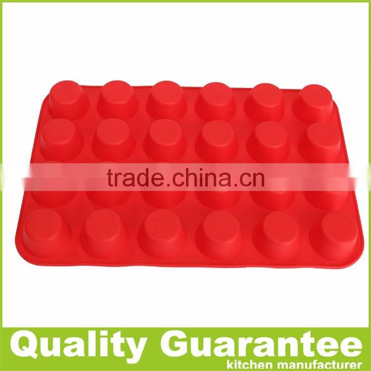 24 holes mini round silicone Muffin Pan easy cake mold microwave oven cake pan cookie pan