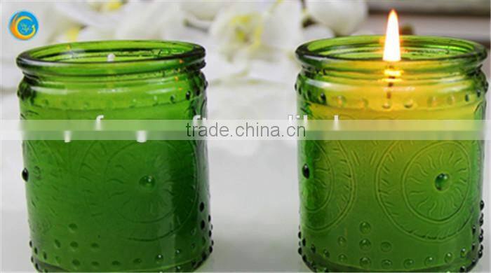 wax candle jar glass candle jar,color candle glass,tea light holder