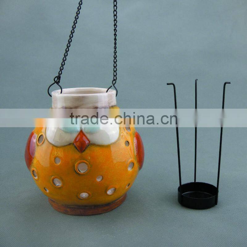 Decorative Hanging Ceramic Candle Lanterns