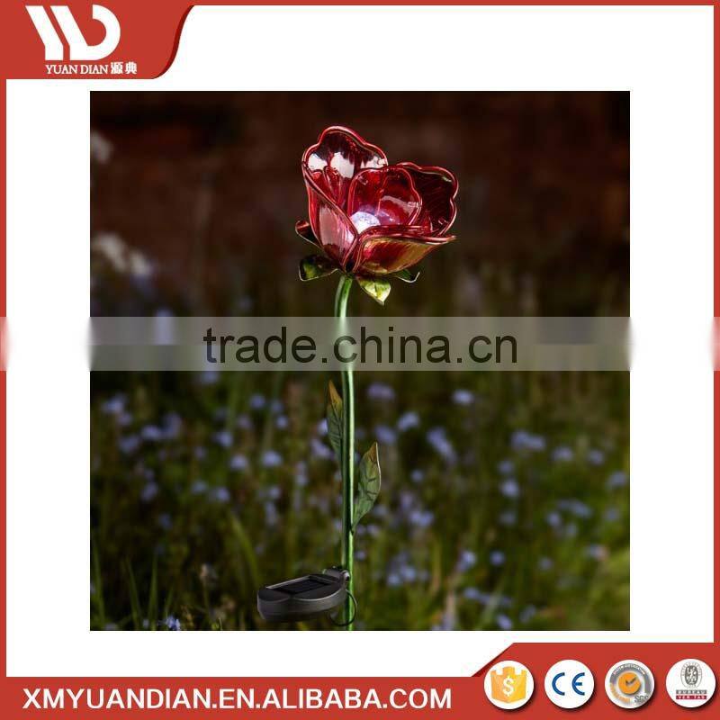 Rose Yard Stake Garden Decoration Yard Stake Led Solar Light